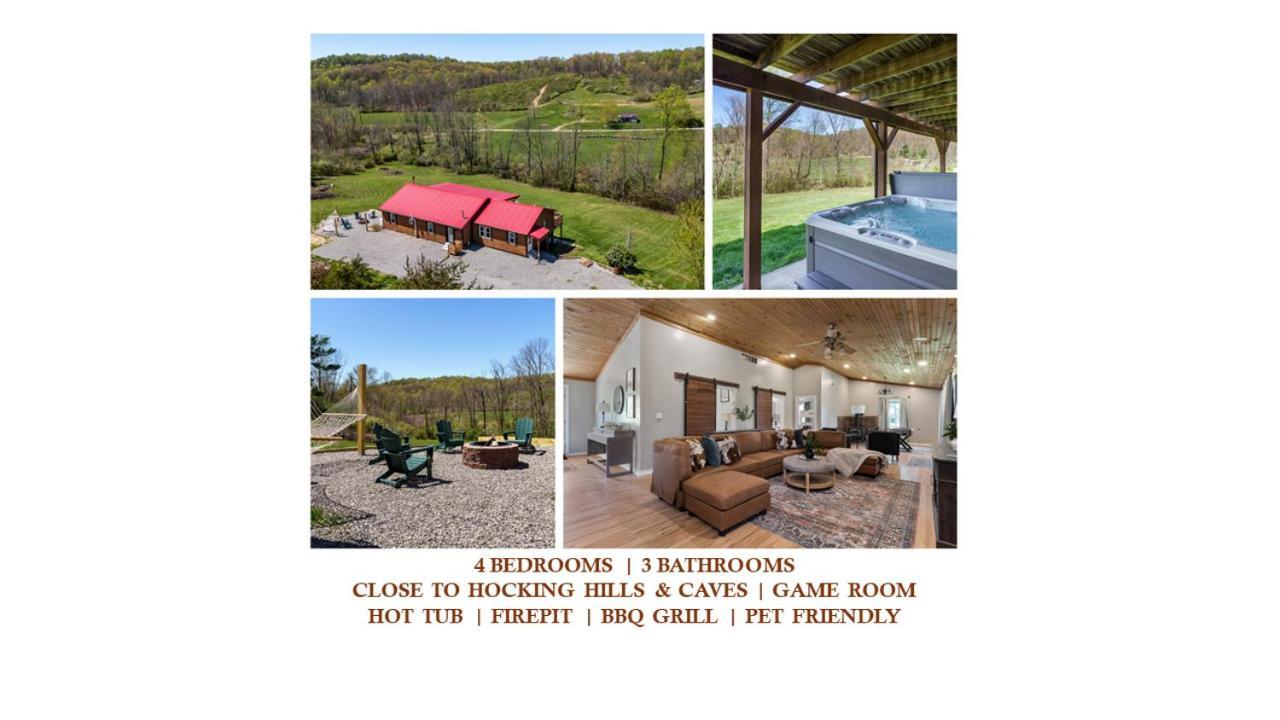 Spacious Cabin Near Hocking Hills And Caves With Hot Tub And Firepit Laurelville Ngoại thất bức ảnh